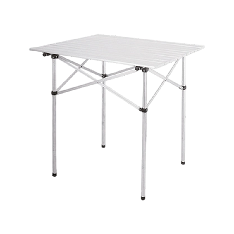 Mesa plegable de aluminio para exterior, mesa de camping tipo egg roll 