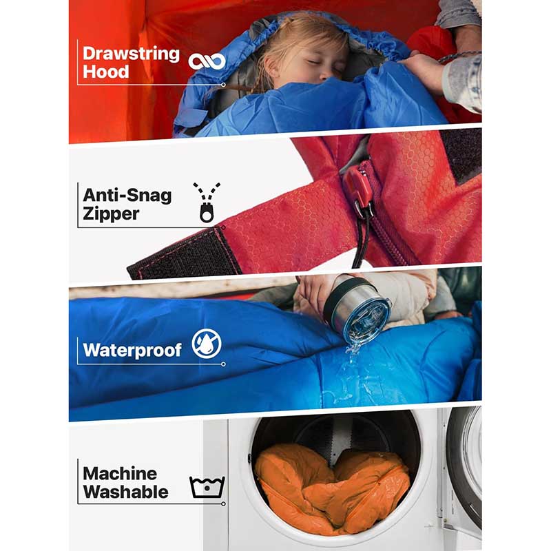 Saco de dormir tipo sobre para otoño e invierno, saco de dormir de camping con relleno de algodón hueco, saco para siesta Saco de dormir tipo sobre para otoño e invierno, saco de dormir de camping con relleno de algodón hueco, saco para siesta