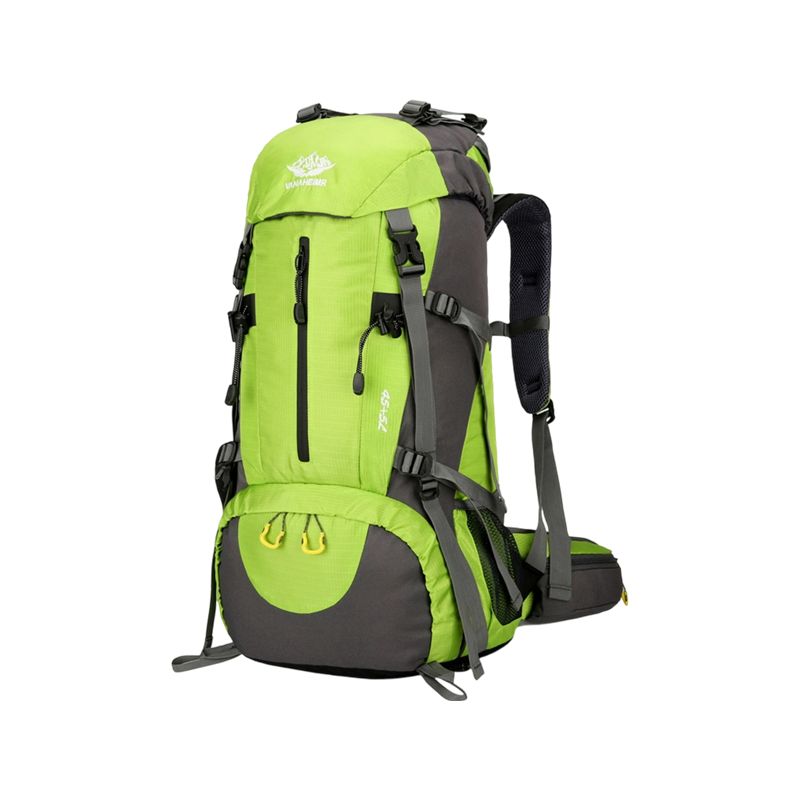 Mochila de montañismo profesional de nailon de gran capacidad, mochila de montañismo deportiva multifuncional de doble hombro Mochila de montañismo profesional de nailon de gran capacidad, mochila de montañismo deportiva multifuncional de doble hombro