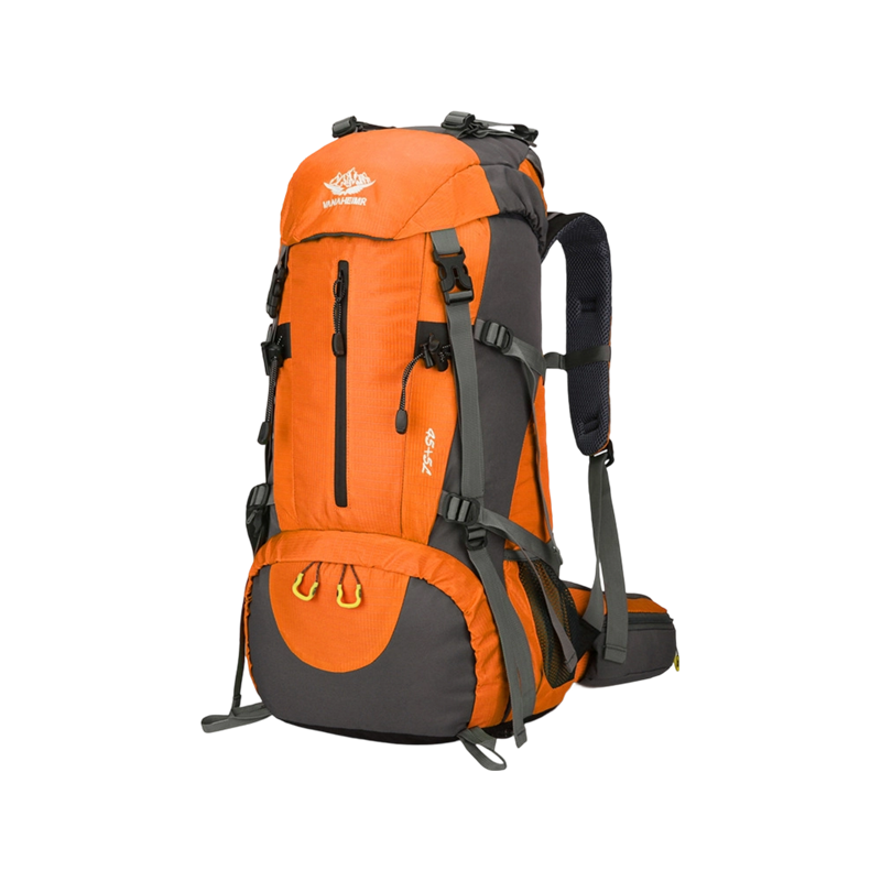 Mochila de montañismo profesional de nailon de gran capacidad, mochila de montañismo deportiva multifuncional de doble hombro Mochila de montañismo profesional de nailon de gran capacidad, mochila de montañismo deportiva multifuncional de doble hombro